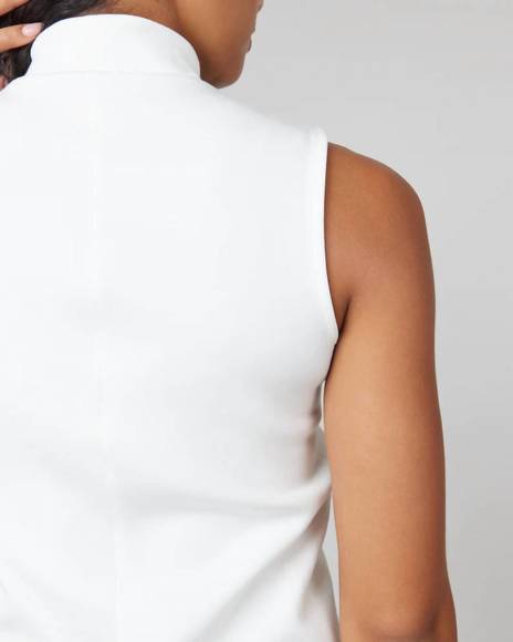 NEW SPANX airessentials mock neck top, white in white - Picture 4 of 4